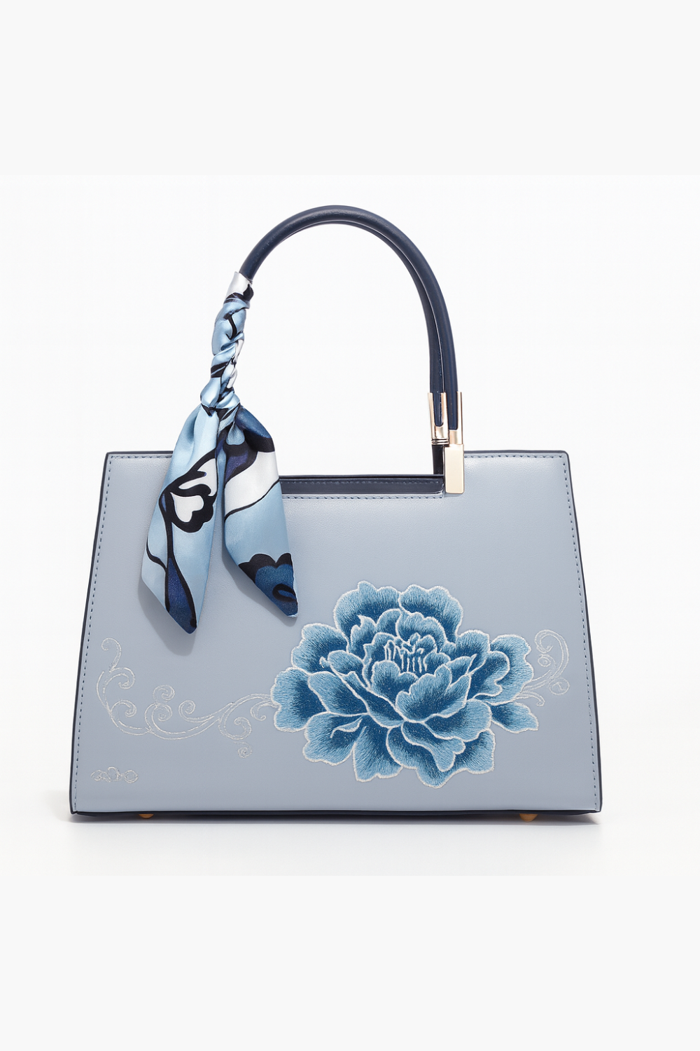 Heritage Coral Luxury Bracelet - Enamel & Gold Leather Bag