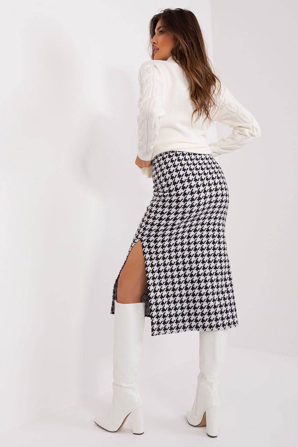 Comfortable Midi Skirt with Peplum Pattern - INDIEZ COUTURE