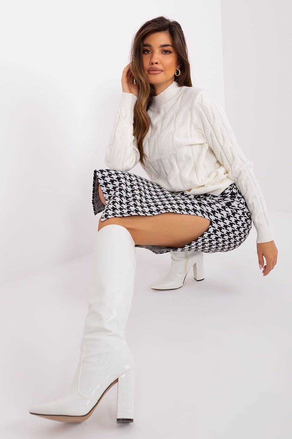 Comfortable Midi Skirt with Peplum Pattern - INDIEZ COUTURE