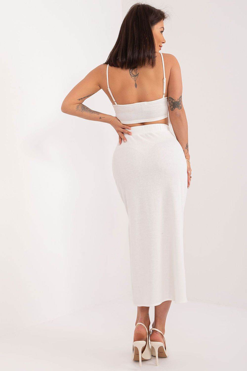 Comfortable Ribbed Long Skirt for Casual Looks - INDIEZ COUTURE