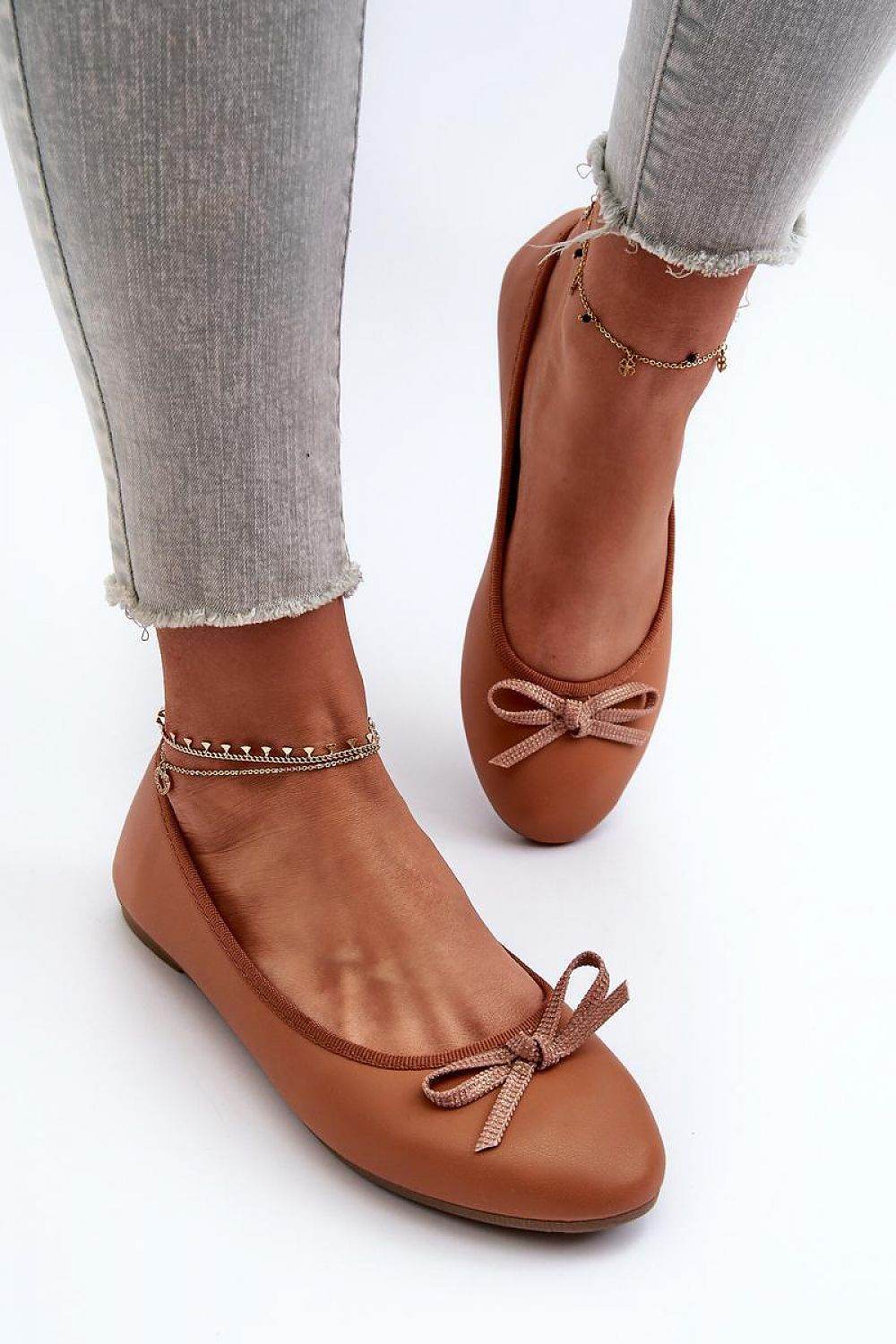 Eco Leather Ballet Flats with Comfortable Insole - INDIEZ COUTURE