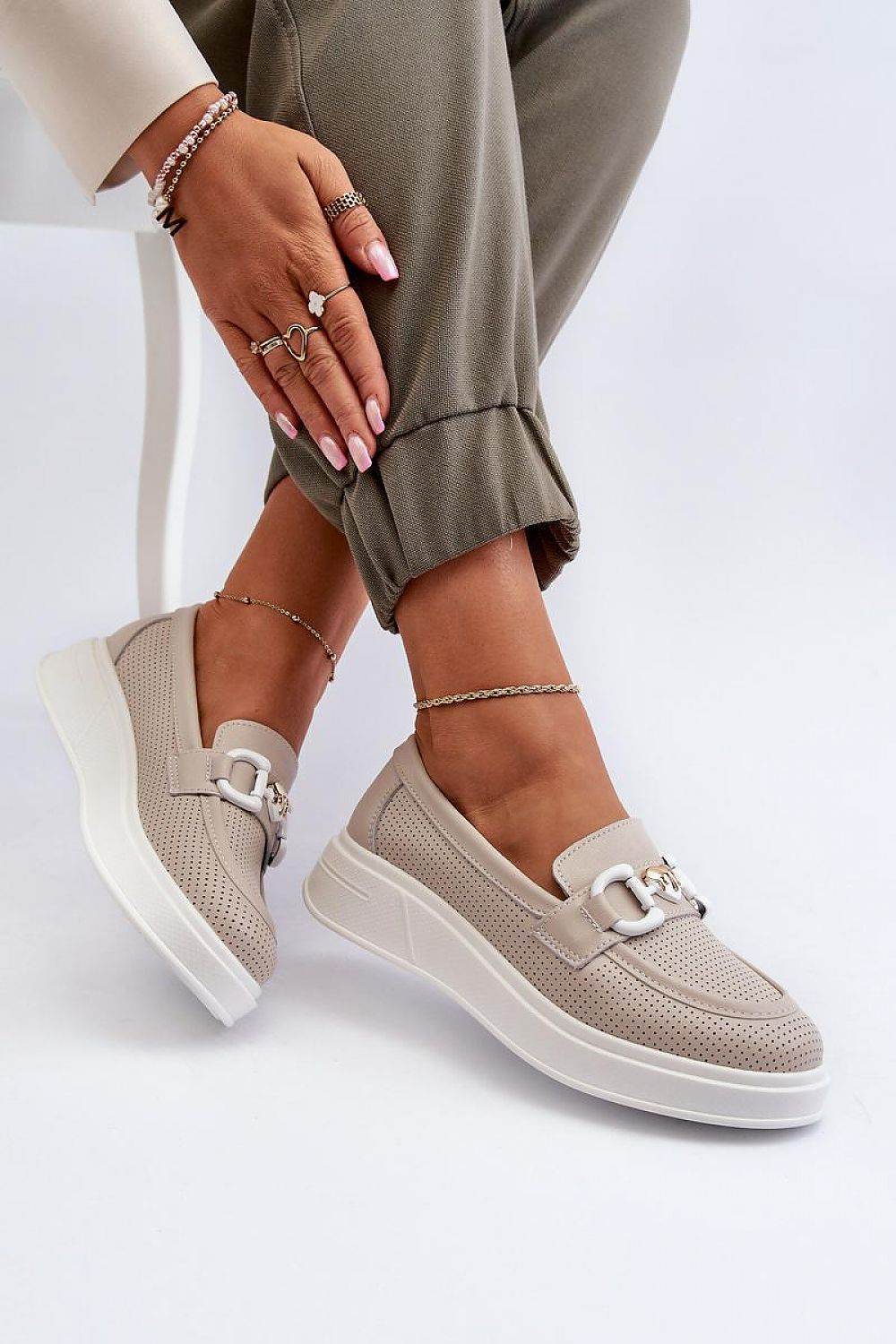 Women's Moccasins with Platform Stability and Charm - INDIEZ COUTURE