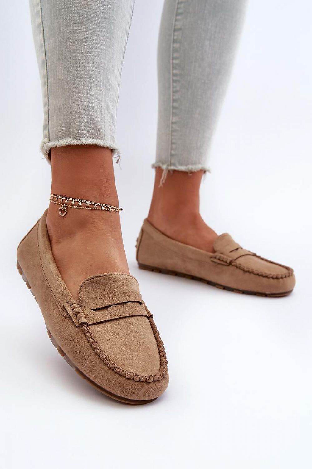 Eco-Suede Women's Moccasins with Charming Strap - INDIEZ COUTURE