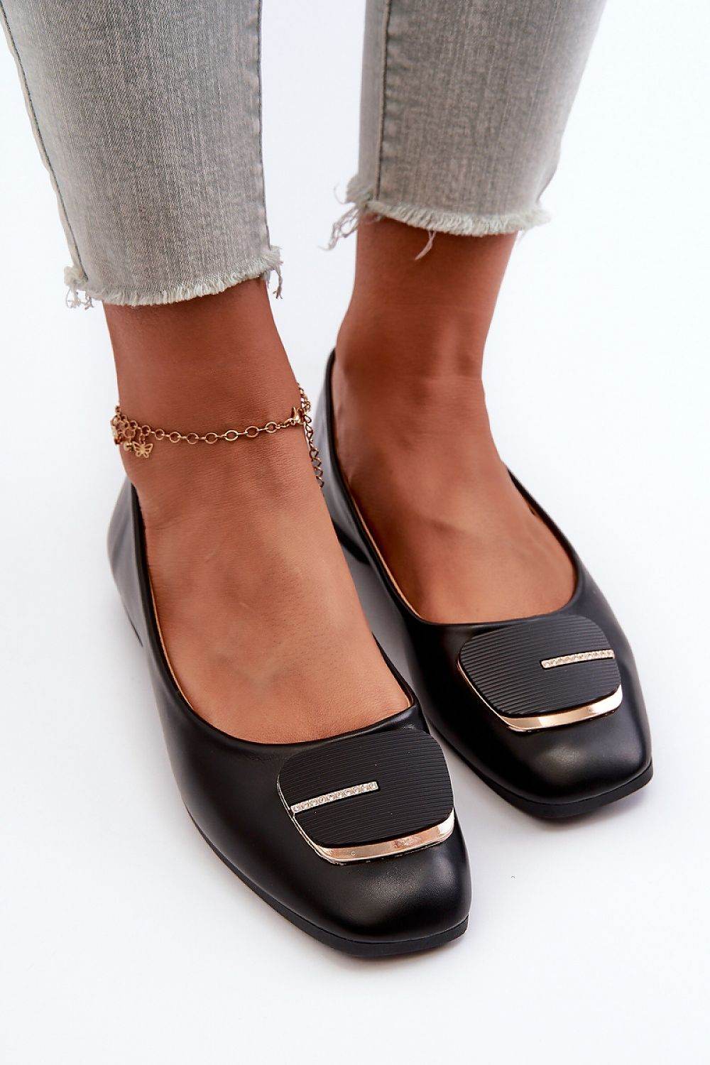 Elegant Eco Leather Ballet Flats with Soft Insole - INDIEZ COUTURE