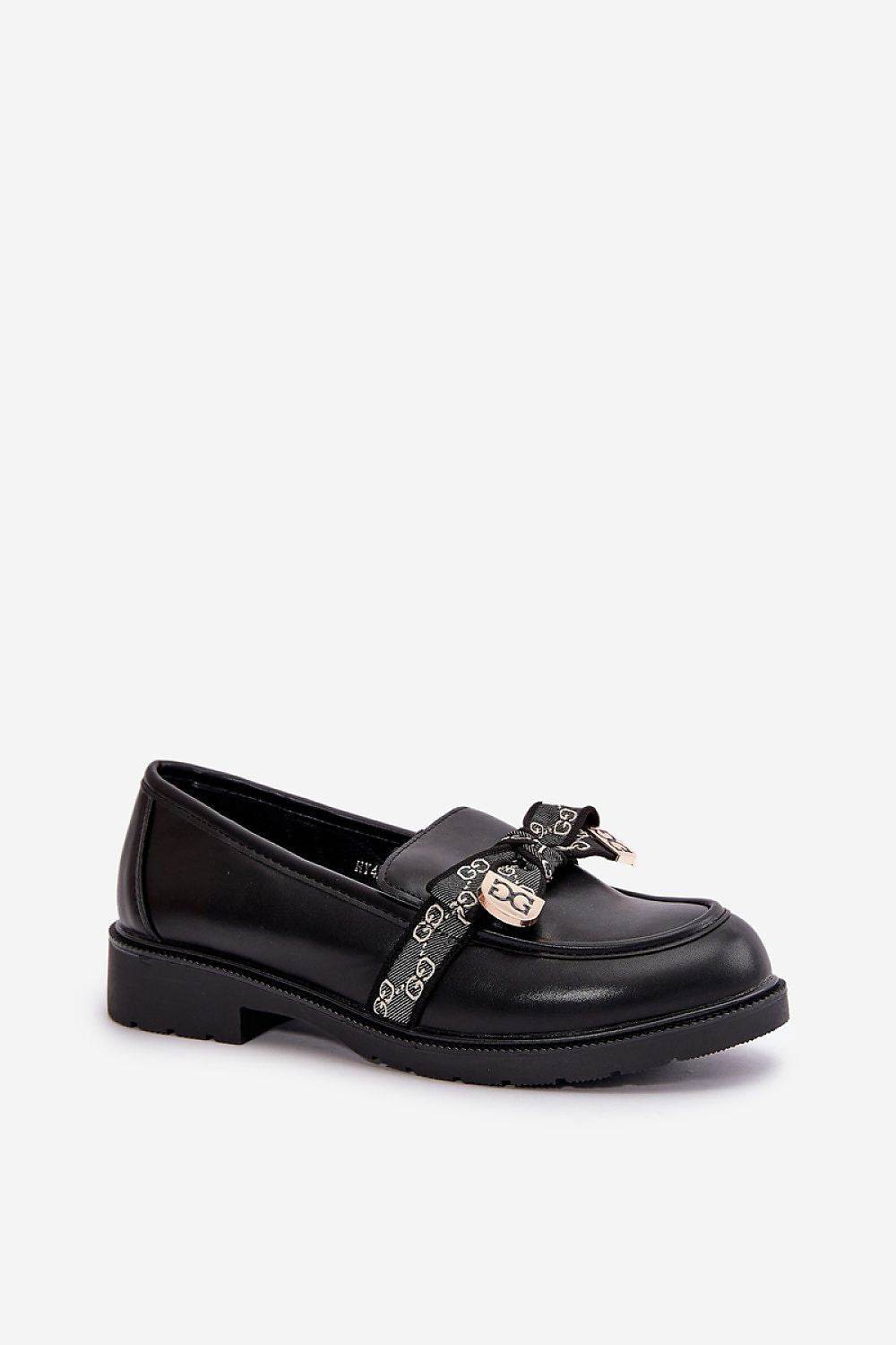 Eco Leather Women's Loafers with Charming Bow - INDIEZ COUTURE