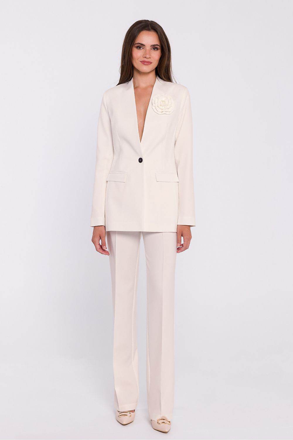 Elegant Women's Slim Fit Woven Jacket - INDIEZ COUTURE