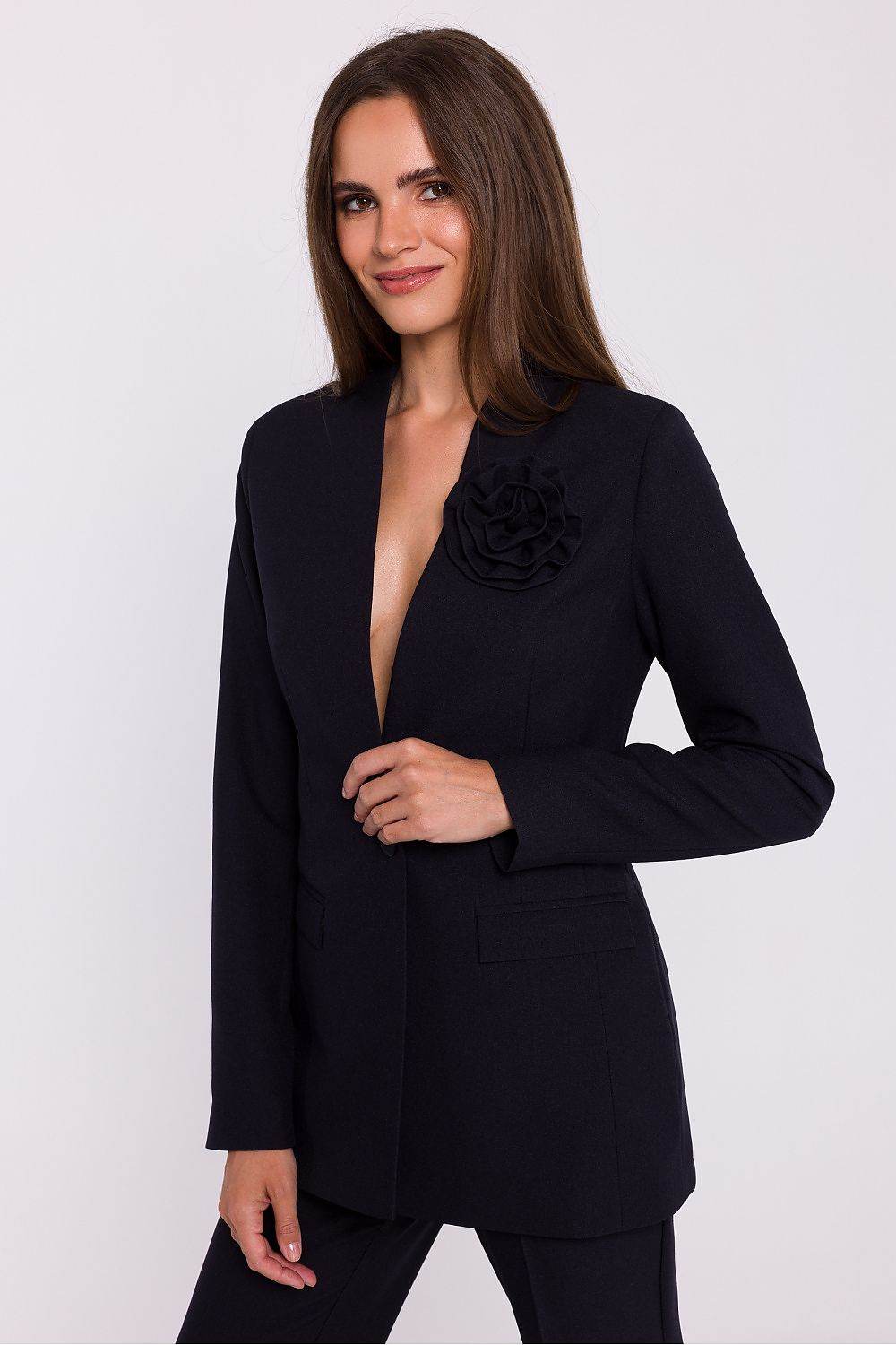 Elegant Women's Slim Fit Woven Jacket - INDIEZ COUTURE