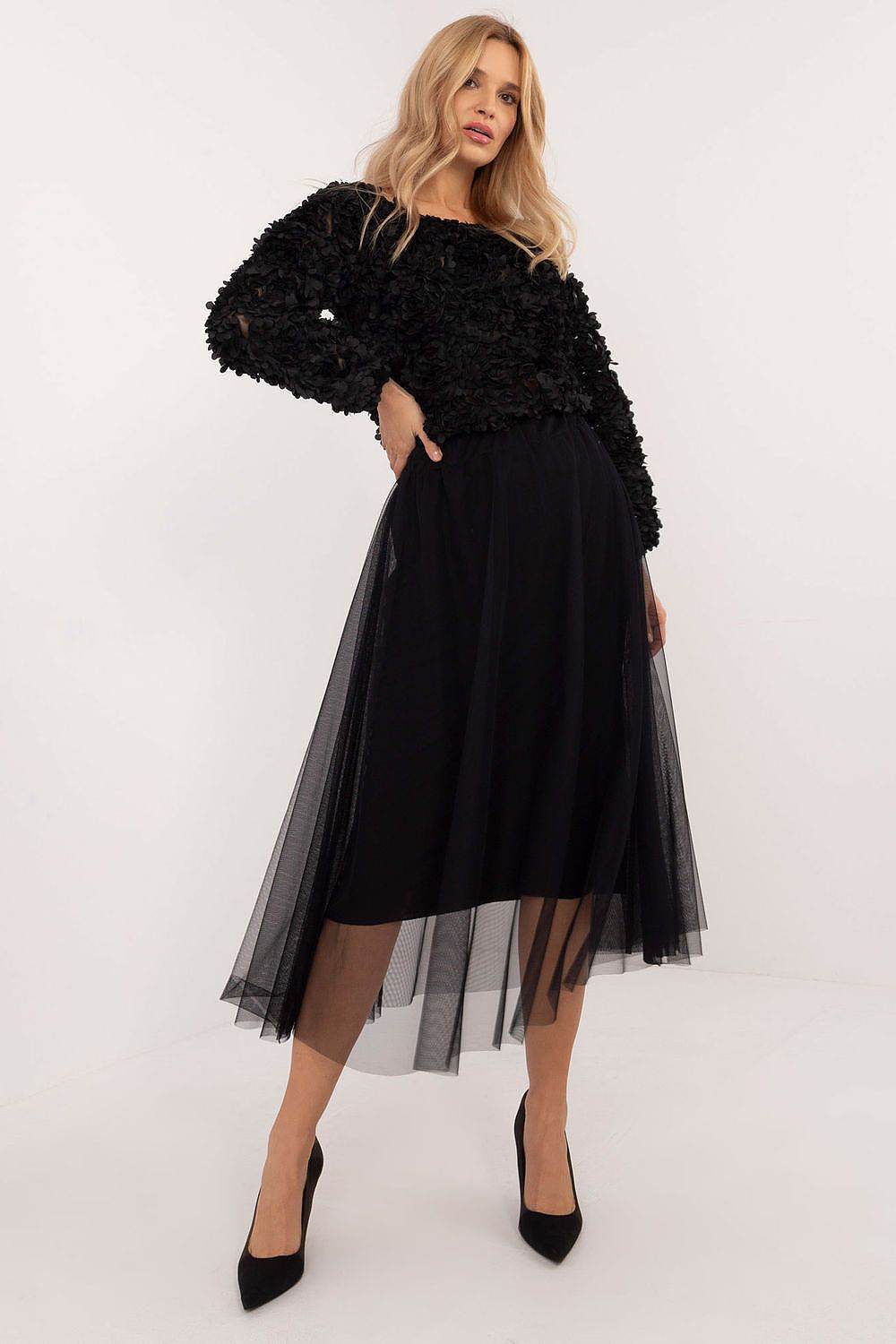 Lightweight Midi Flared Tulle Skirt for Everyday Wear - INDIEZ COUTURE