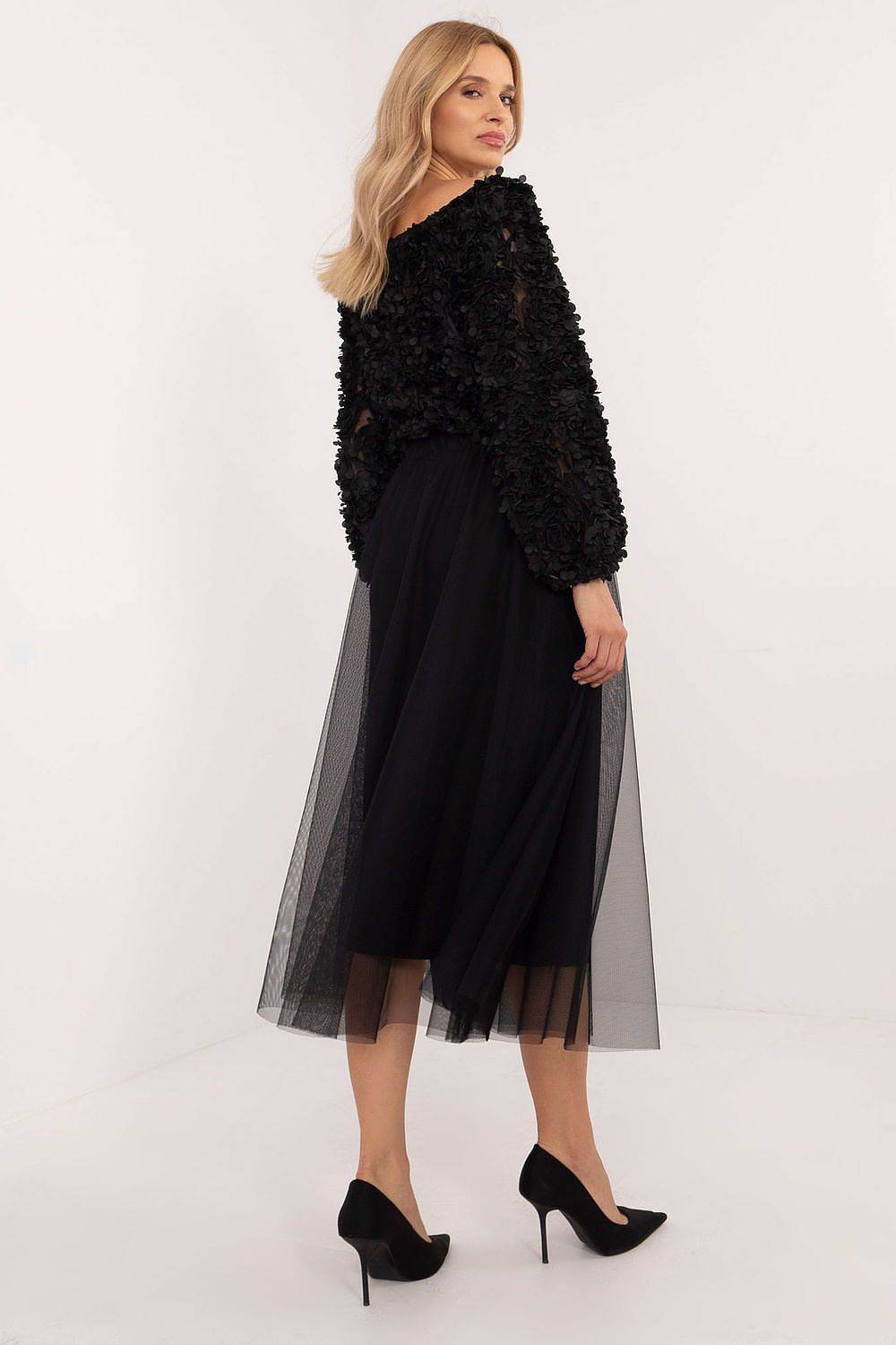 Lightweight Midi Flared Tulle Skirt for Everyday Wear - INDIEZ COUTURE
