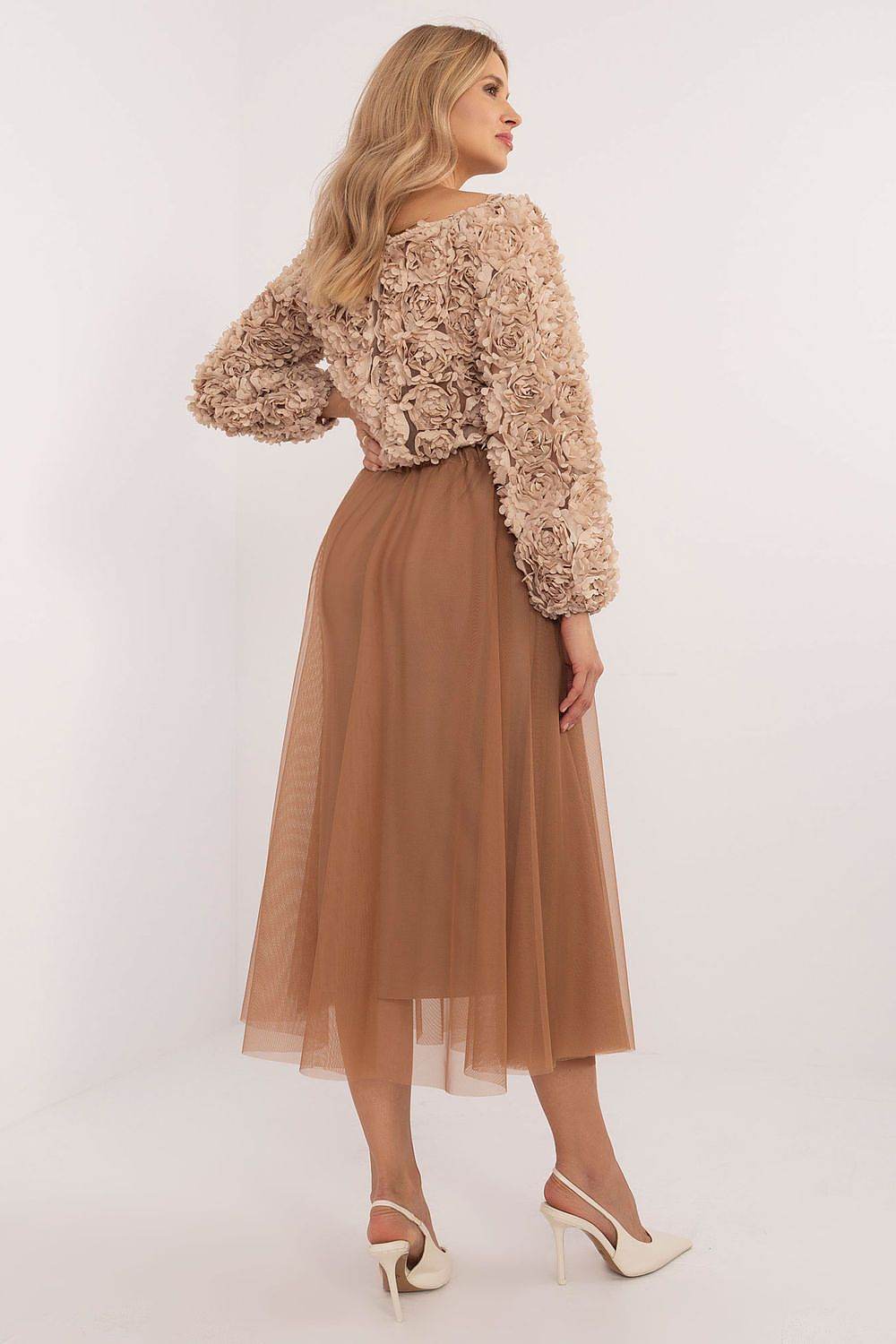 Lightweight Midi Flared Tulle Skirt for Everyday Wear - INDIEZ COUTURE
