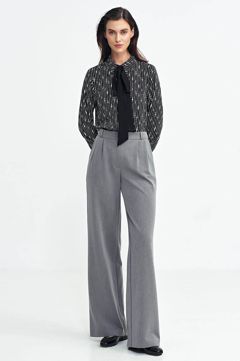 Unique Long Sleeve Viscose Shirt with Classic Collar and Black Sash - INDIEZ COUTURE