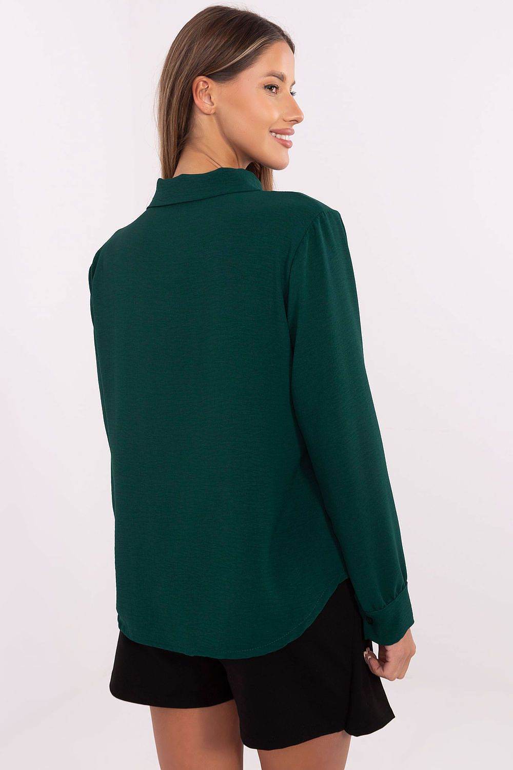 Elegant Long Sleeve Shirt with Classic Collar and Comfortable Fit - INDIEZ COUTURE