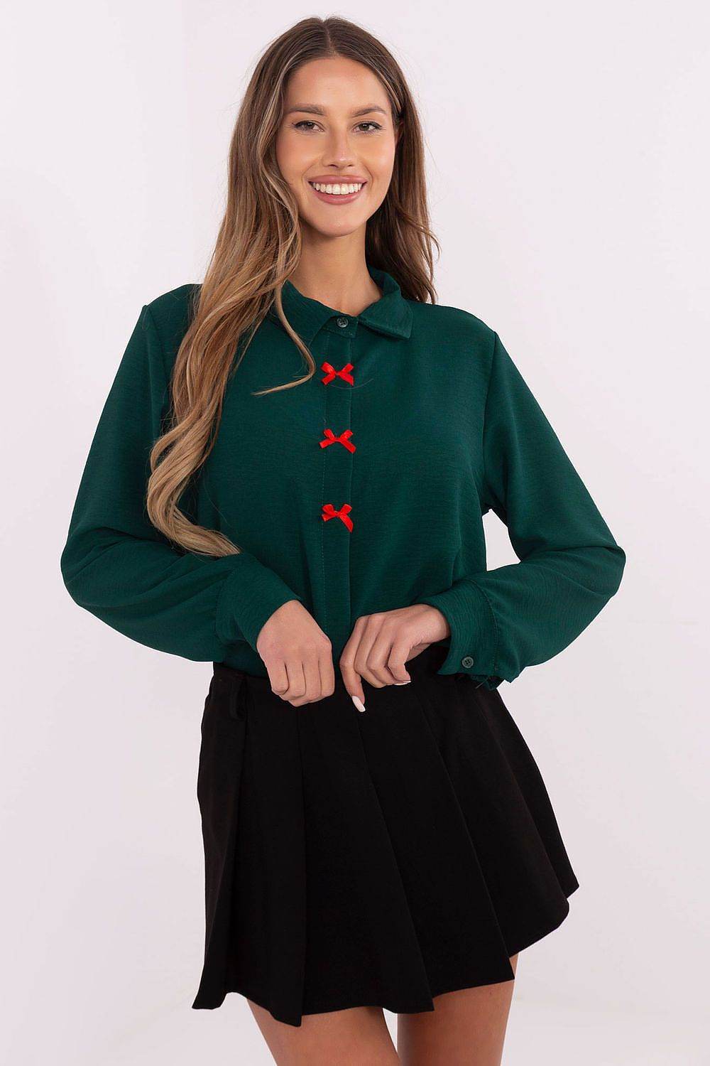 Elegant Long Sleeve Shirt with Classic Collar and Comfortable Fit - INDIEZ COUTURE