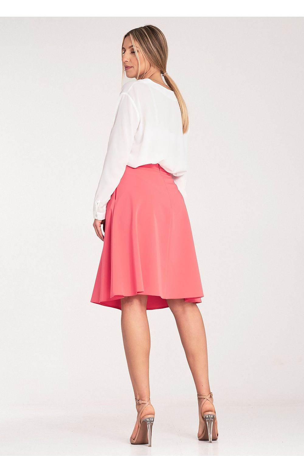 Flared Knee-Length Skirt with Pockets - INDIEZ COUTURE