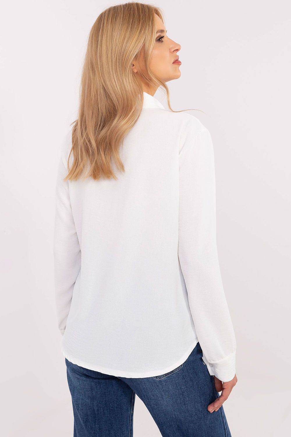 Elegant Long Sleeve Shirt with Classic Collar and Comfortable Fit - INDIEZ COUTURE