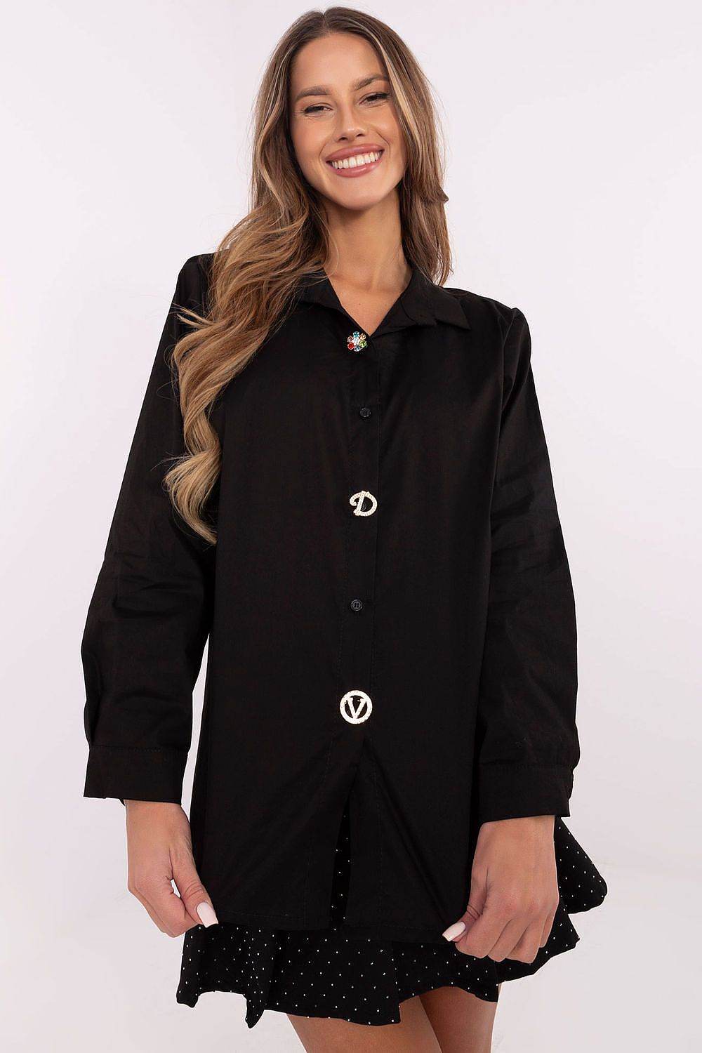 Elegant Women's Long Sleeve Shirt with Classic Cut and Comfortable Fit - INDIEZ COUTURE