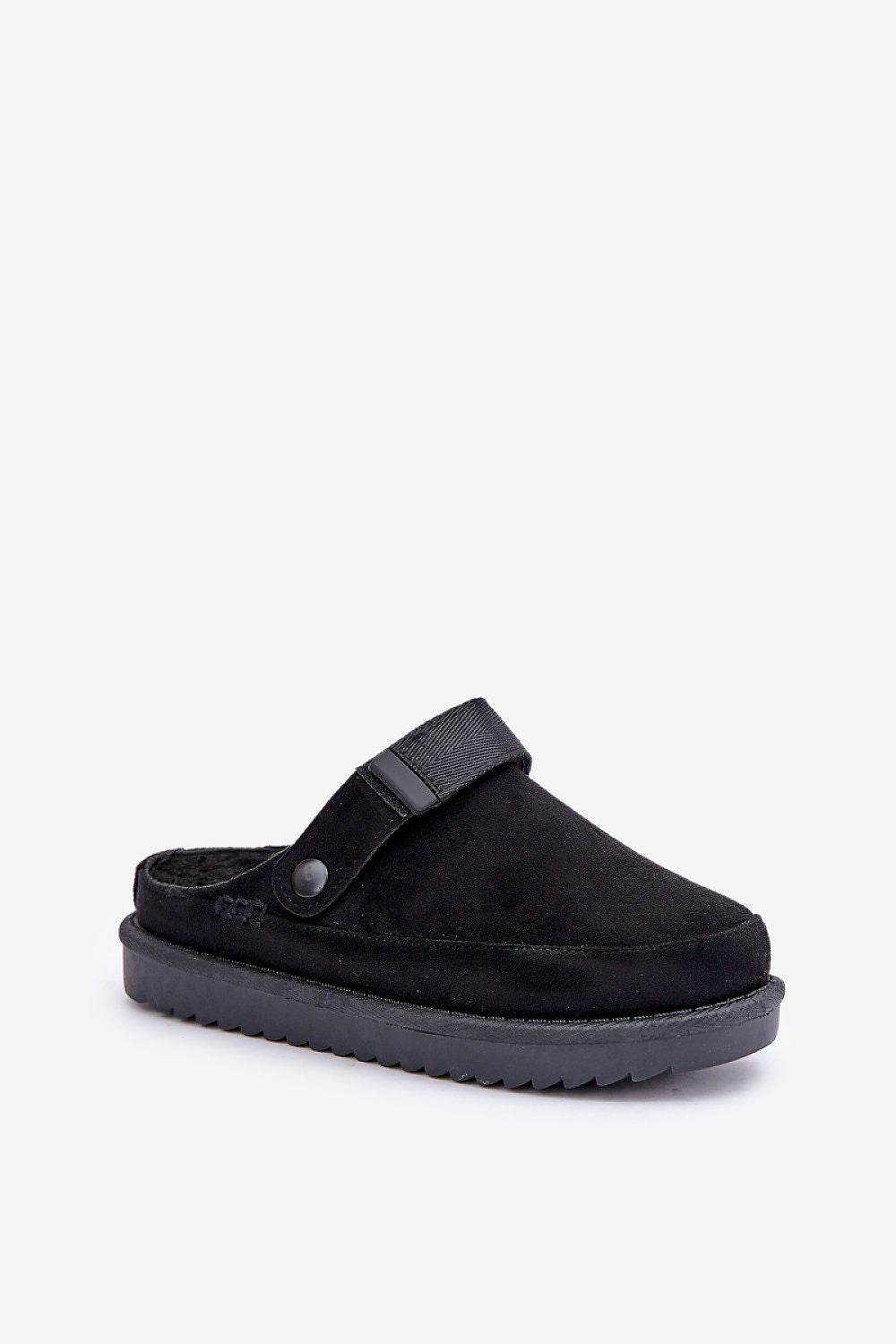 Women's Eco Suede Platform Slippers with Velcro Closure - INDIEZ COUTURE