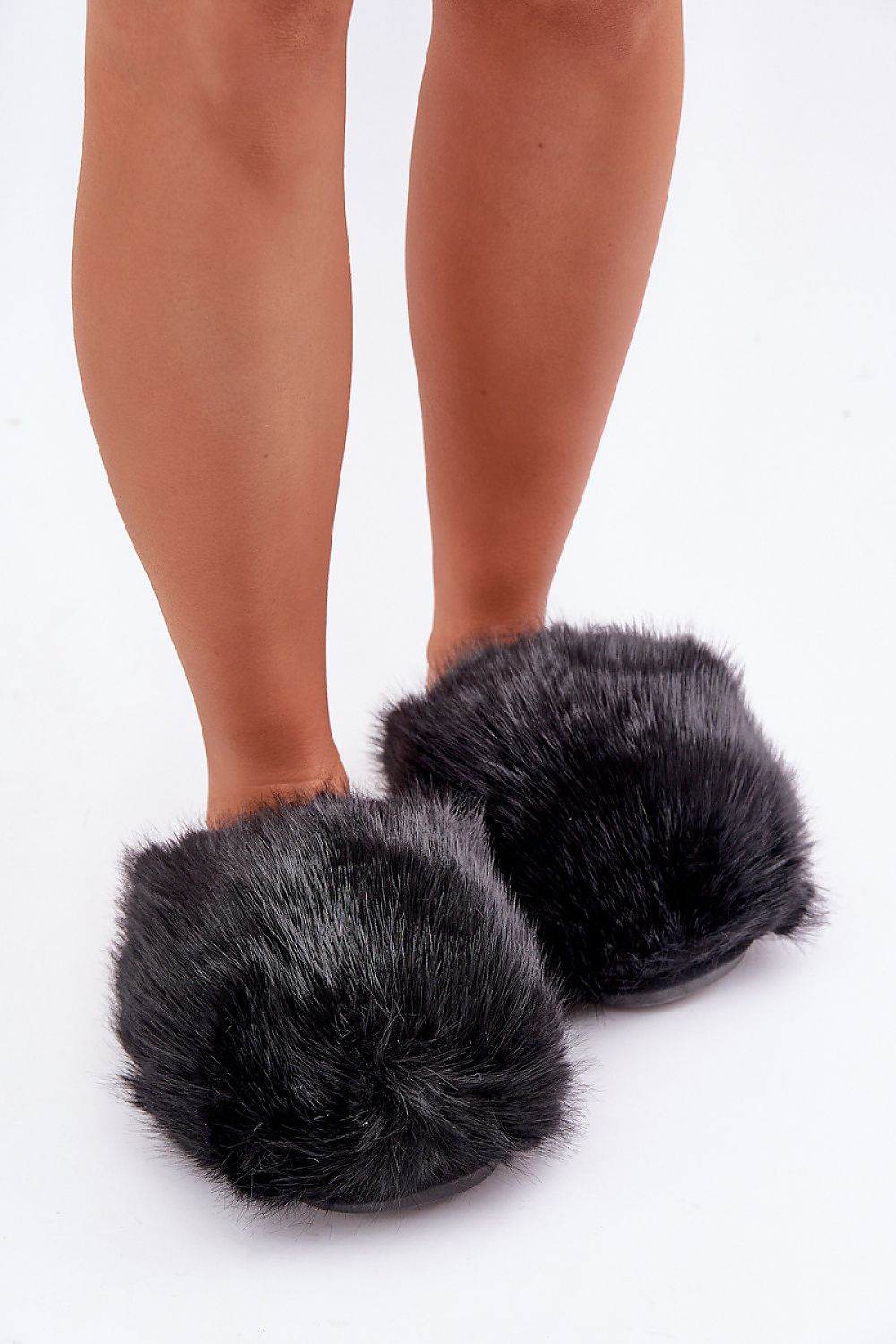 Stylish Slippers with Thick Fur Comfort - INDIEZ COUTURE