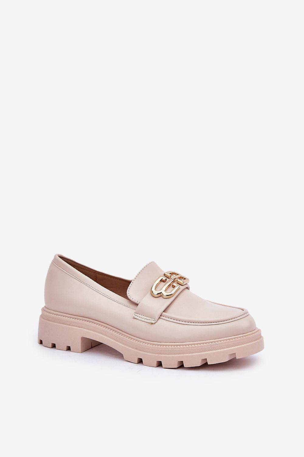 Eco Leather Women's Moccasins with Gold Detail - INDIEZ COUTURE