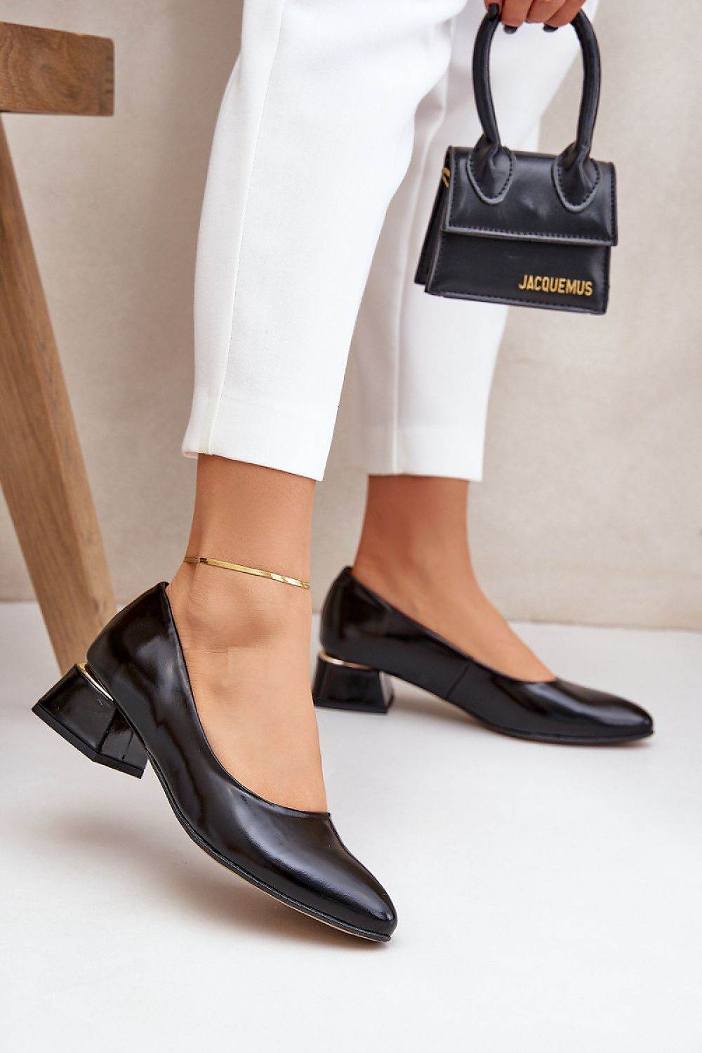 Elegant Leather Heel Pumps with Comfortable Insole - INDIEZ COUTURE