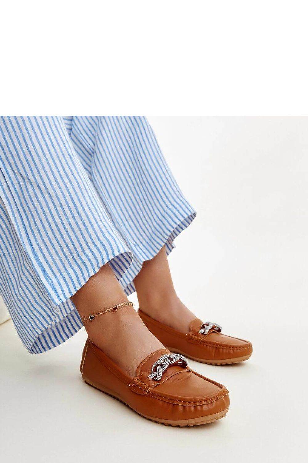 Brown Moccasins with Zircon Adornments for Style - INDIEZ COUTURE