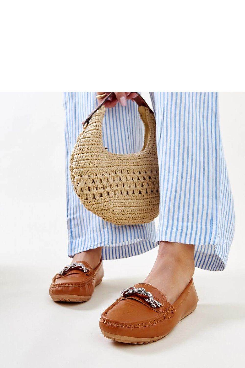 Brown Moccasins with Zircon Adornments for Style - INDIEZ COUTURE