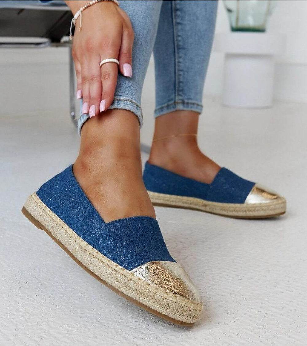 Surana Espadrilles with Innovative Blue-Silver Shine for Maximum Comfort - INDIEZ COUTURE