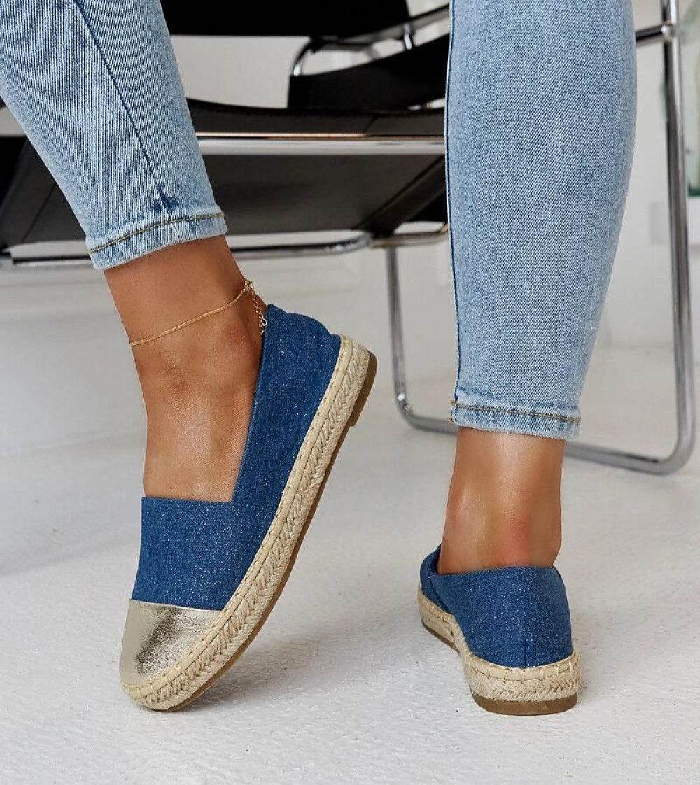 Surana Espadrilles with Innovative Blue-Silver Shine for Maximum Comfort - INDIEZ COUTURE