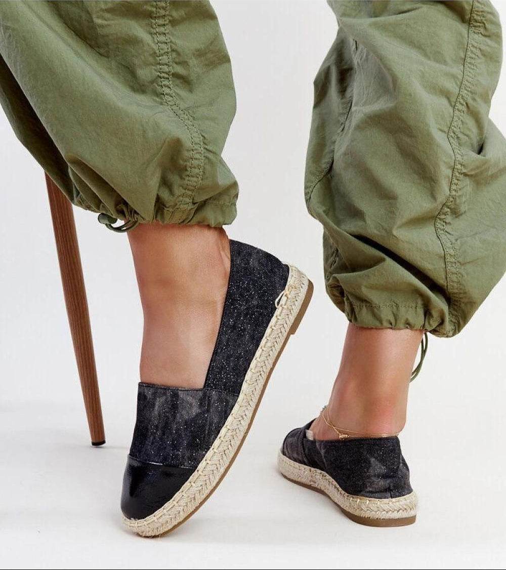 Surana Espadrilles with Innovative Blue-Silver Shine for Maximum Comfort - INDIEZ COUTURE
