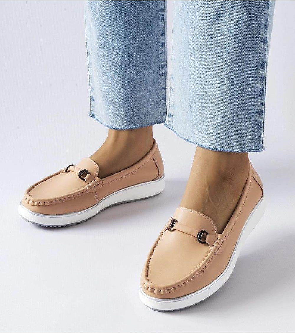 Pink Moccasins with Leather Insole for Summer - INDIEZ COUTURE