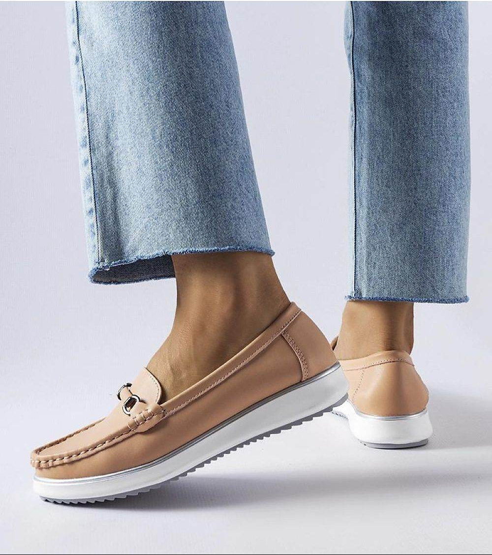 Pink Moccasins with Leather Insole for Summer - INDIEZ COUTURE