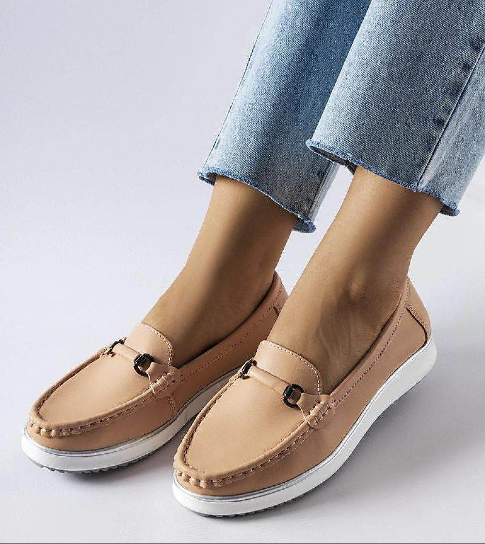Pink Moccasins with Leather Insole for Summer - INDIEZ COUTURE