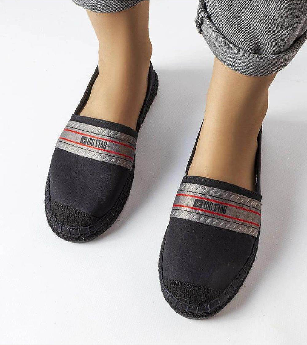 Espadrille Solea: Comfortable Black Slip-On Summer Shoes with Ventilated Fabric and Rubber Sole - INDIEZ COUTURE