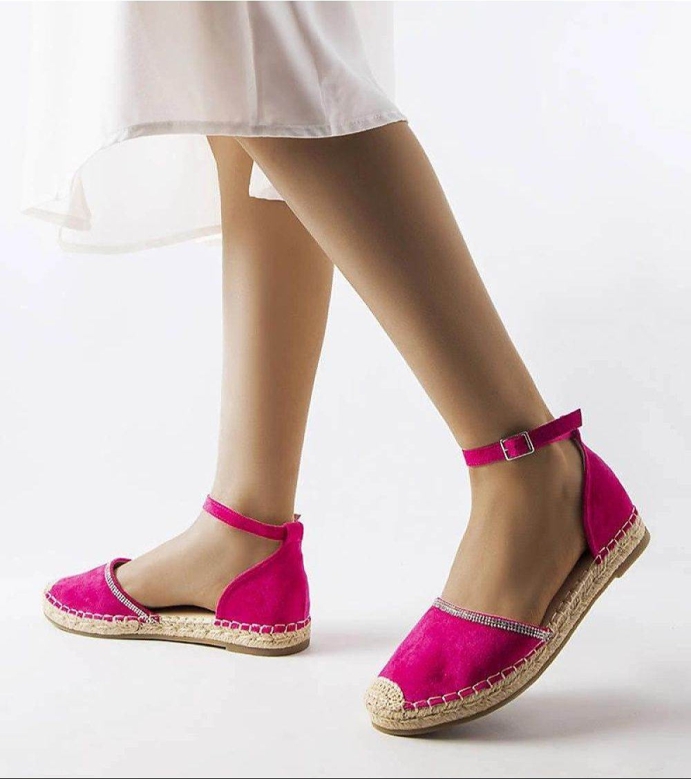 Comfortable Pink Espadrilles with Adjustable Buckle Fastening - INDIEZ COUTURE