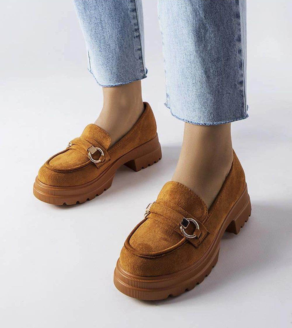 Eco-Leather Summer Loafers with Chunky Sole - INDIEZ COUTURE