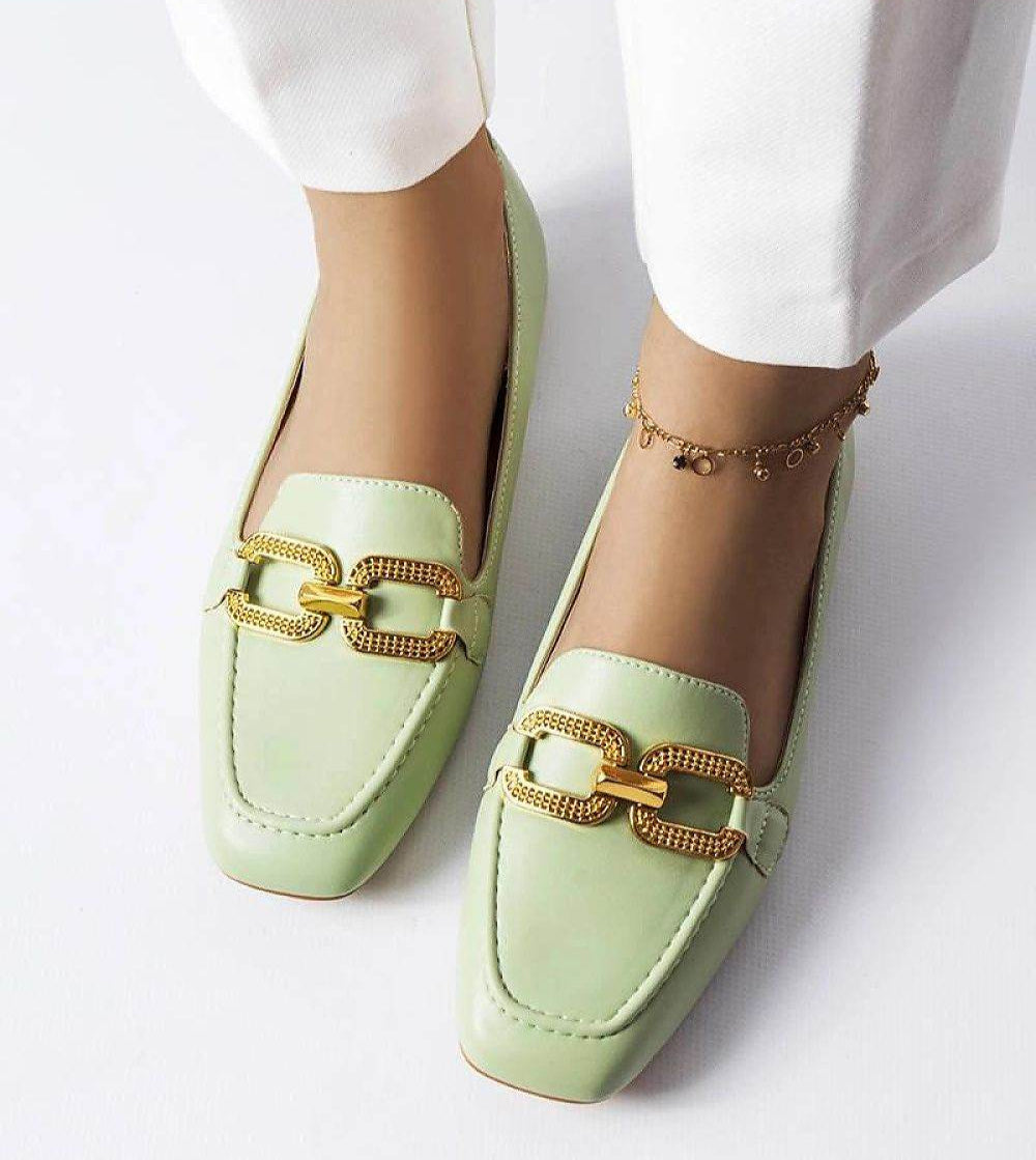 Elegant Black Moccasins with Buckle Detail - INDIEZ COUTURE