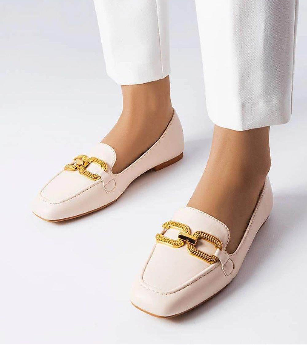 Elegant Black Moccasins with Buckle Detail - INDIEZ COUTURE