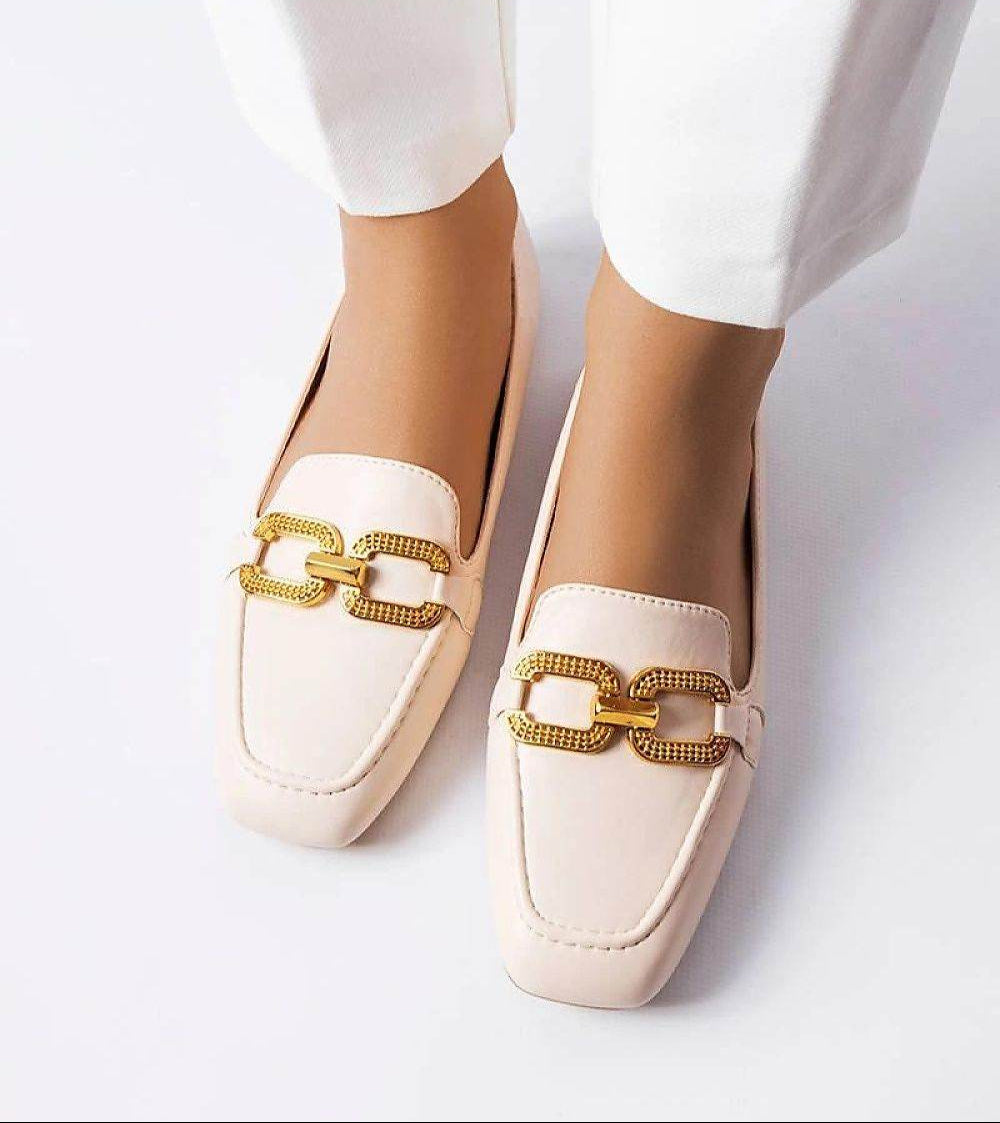 Elegant Black Moccasins with Buckle Detail - INDIEZ COUTURE