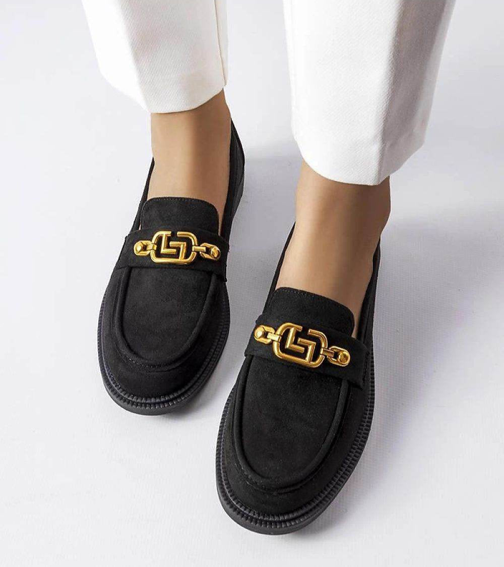 Elegant Eco-Friendly Suede Moccasins with Ouellet Decoration - INDIEZ COUTURE
