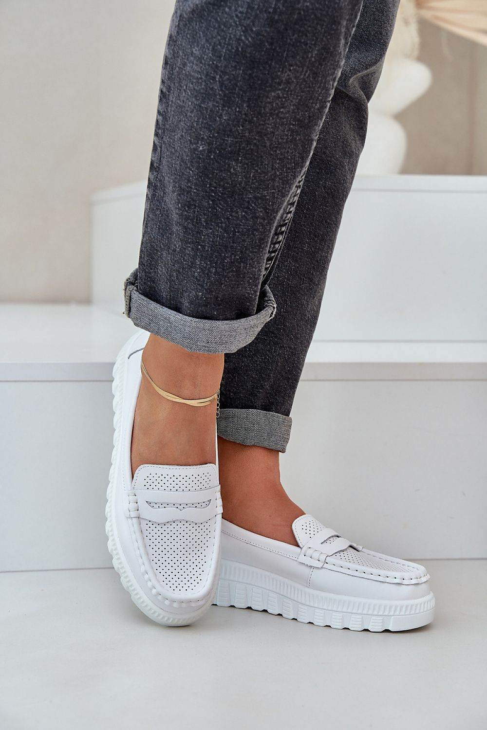 Elegant Women's Leather Moccasins with Comfort Insole - INDIEZ COUTURE
