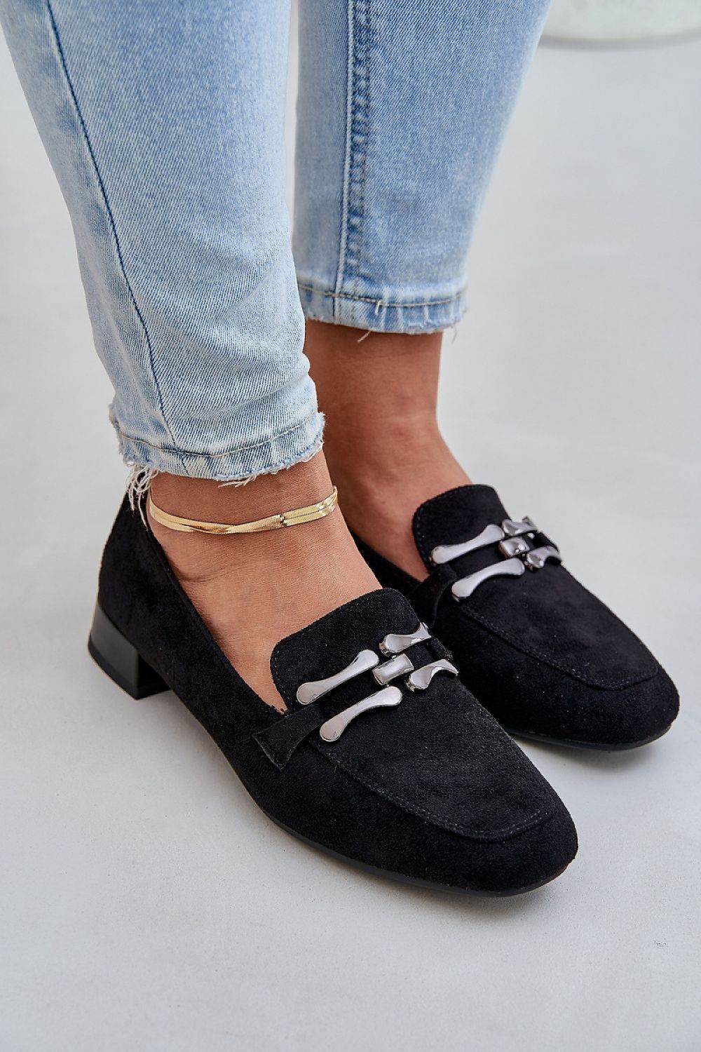 Elegant Eco Suede Moccasins with Rounded Toes - INDIEZ COUTURE