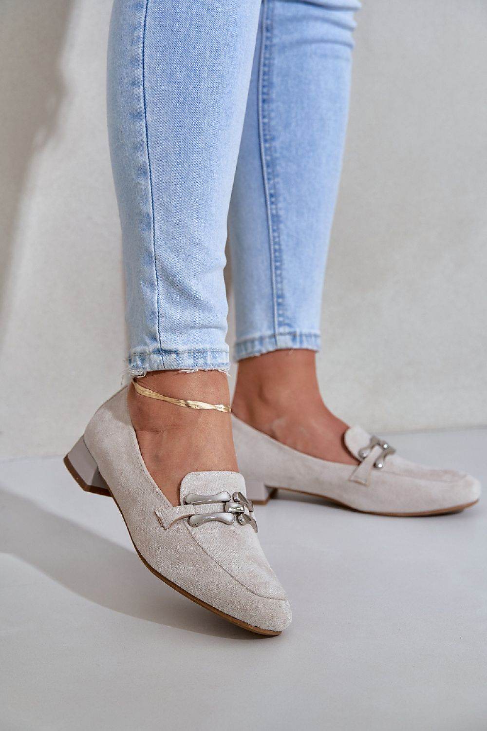 Elegant Eco Suede Moccasins with Rounded Toes - INDIEZ COUTURE