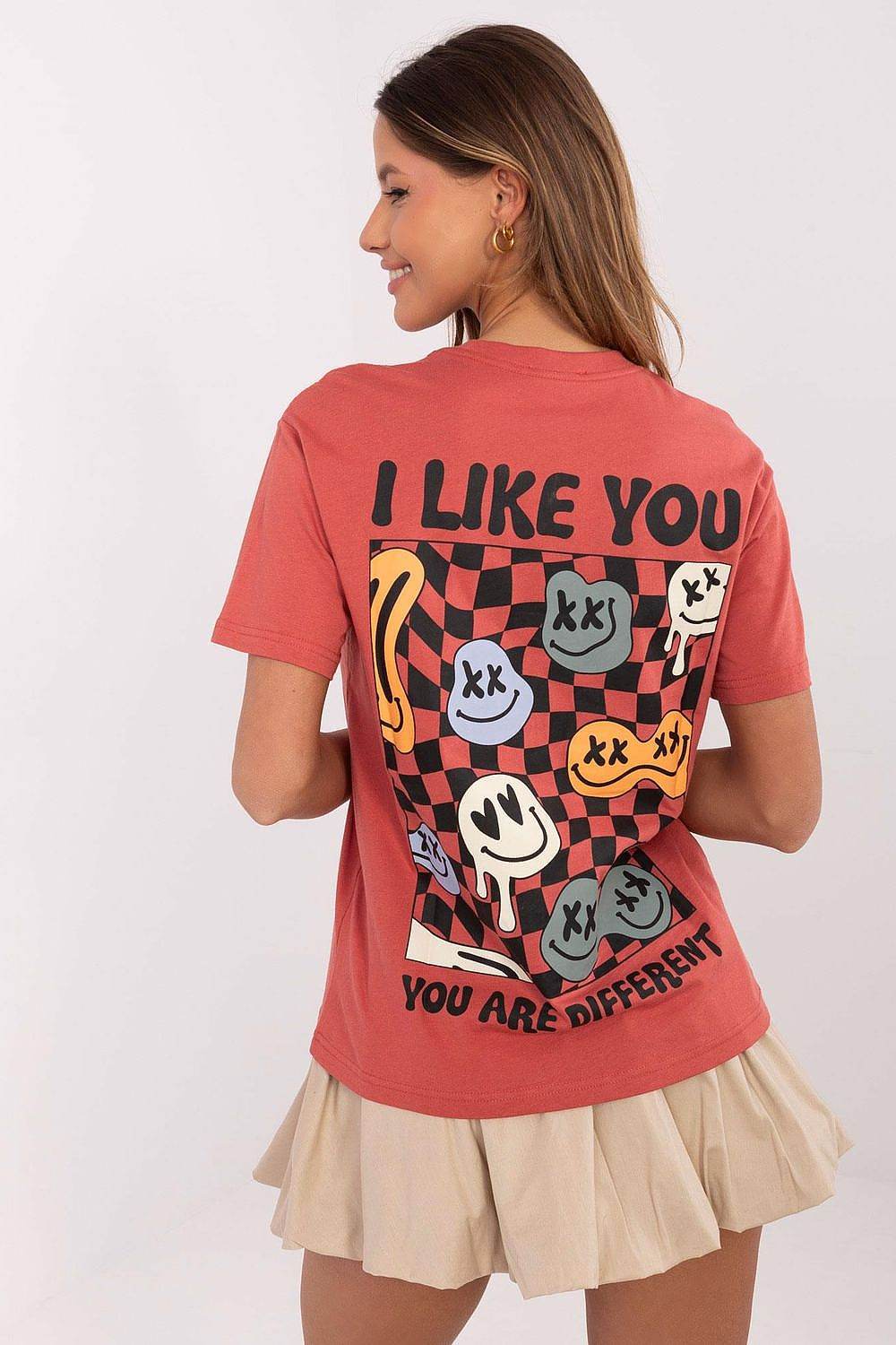 Classic Cotton T-Shirt with Fashionable Slogan Print - INDIEZ COUTURE