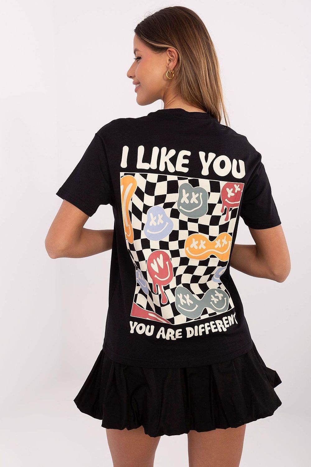 Classic Cotton T-Shirt with Fashionable Slogan Print - INDIEZ COUTURE