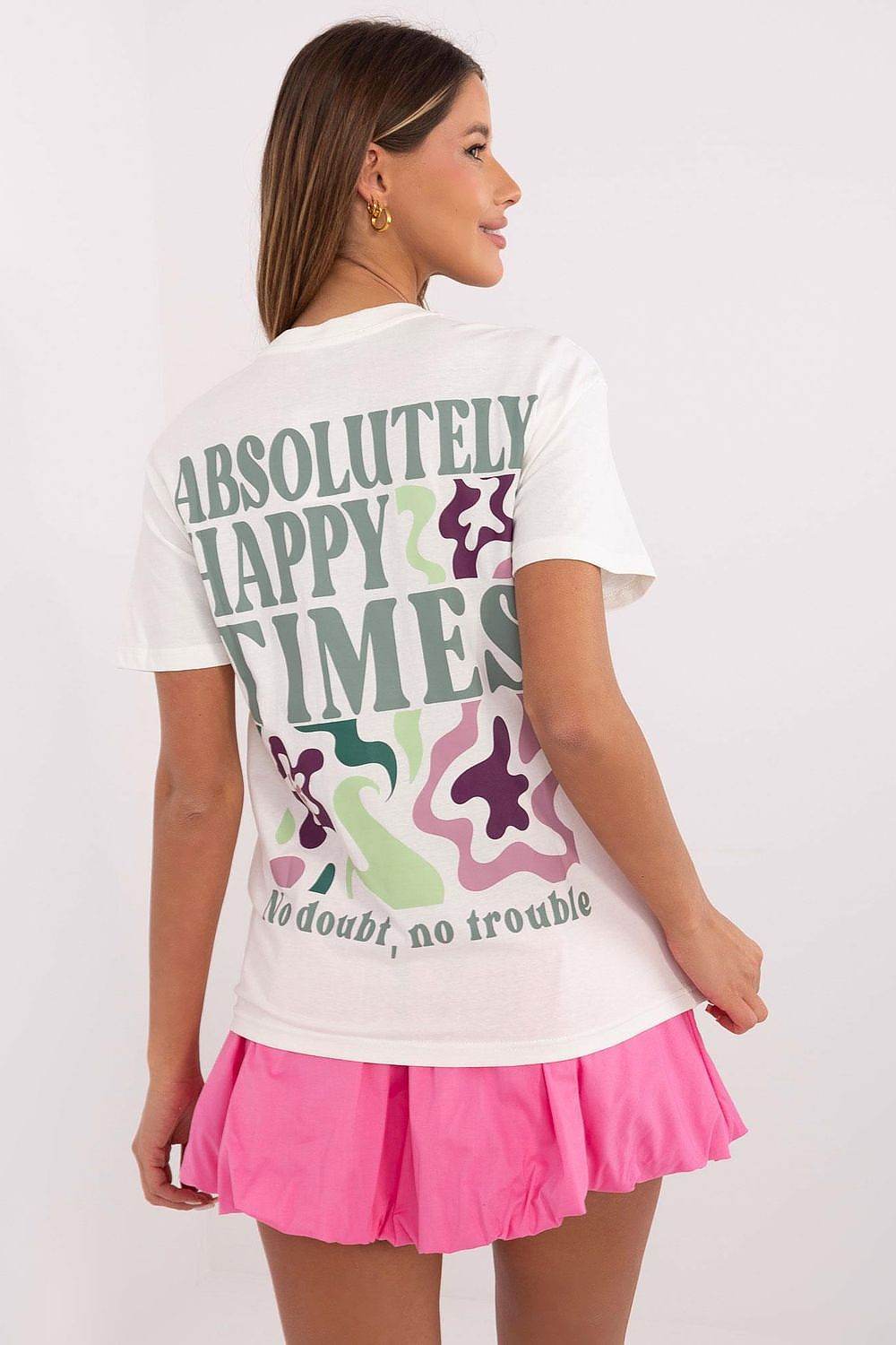 Classic Women's T-Shirt with Stylish Slogan Print - INDIEZ COUTURE