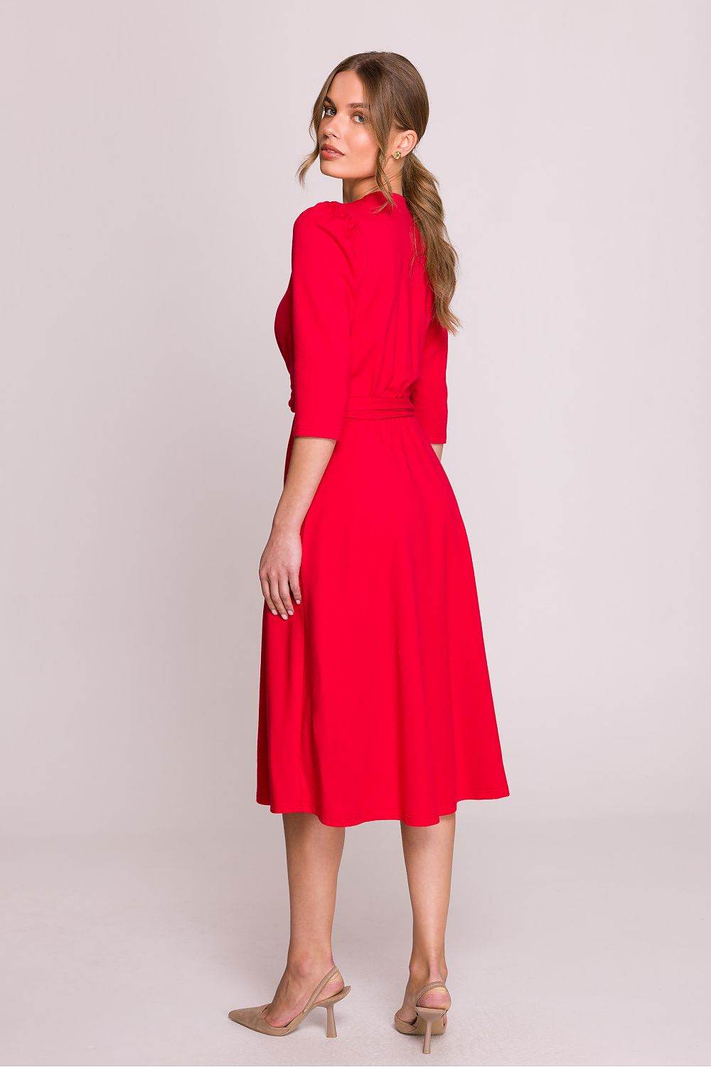 Elegant Modal Daydress with Flattering V-Neck Design - INDIEZ COUTURE