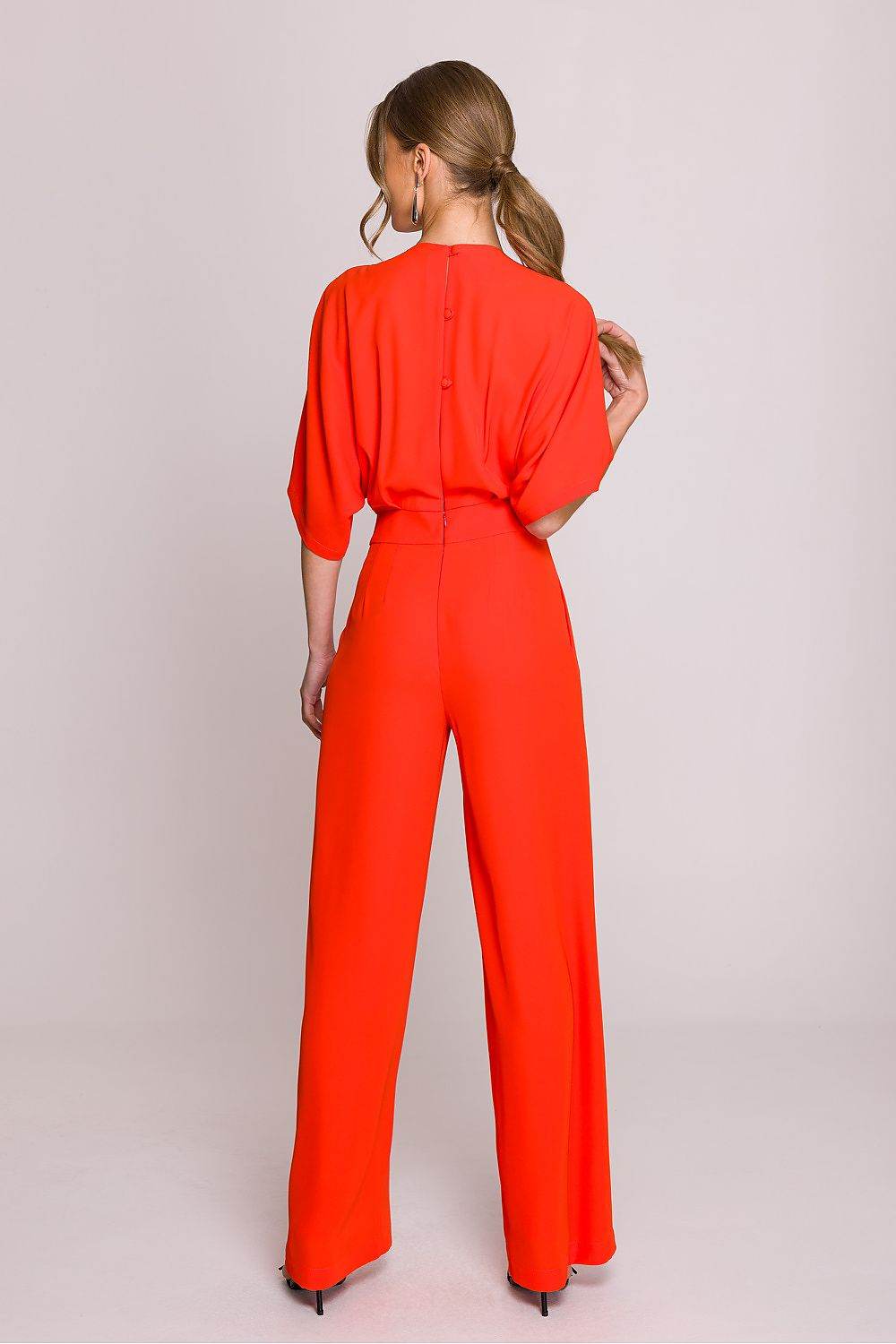 Elegant Women's Jumpsuit with Flattering Wrap Design - INDIEZ COUTURE