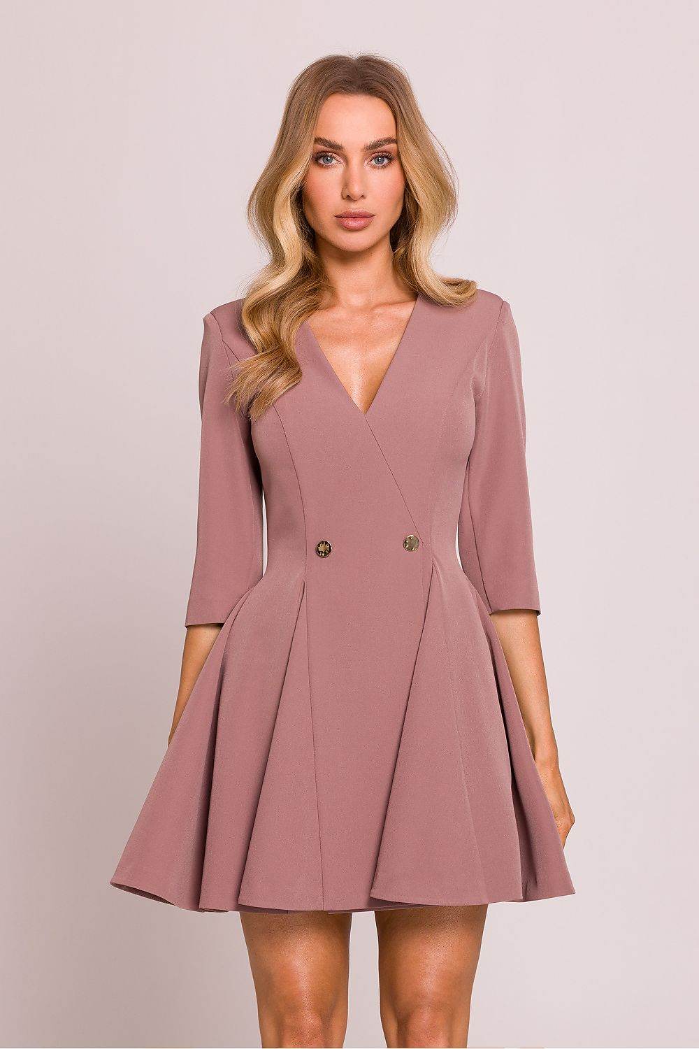 Charming Mini Dress with Elegant Flared Bottom - INDIEZ COUTURE