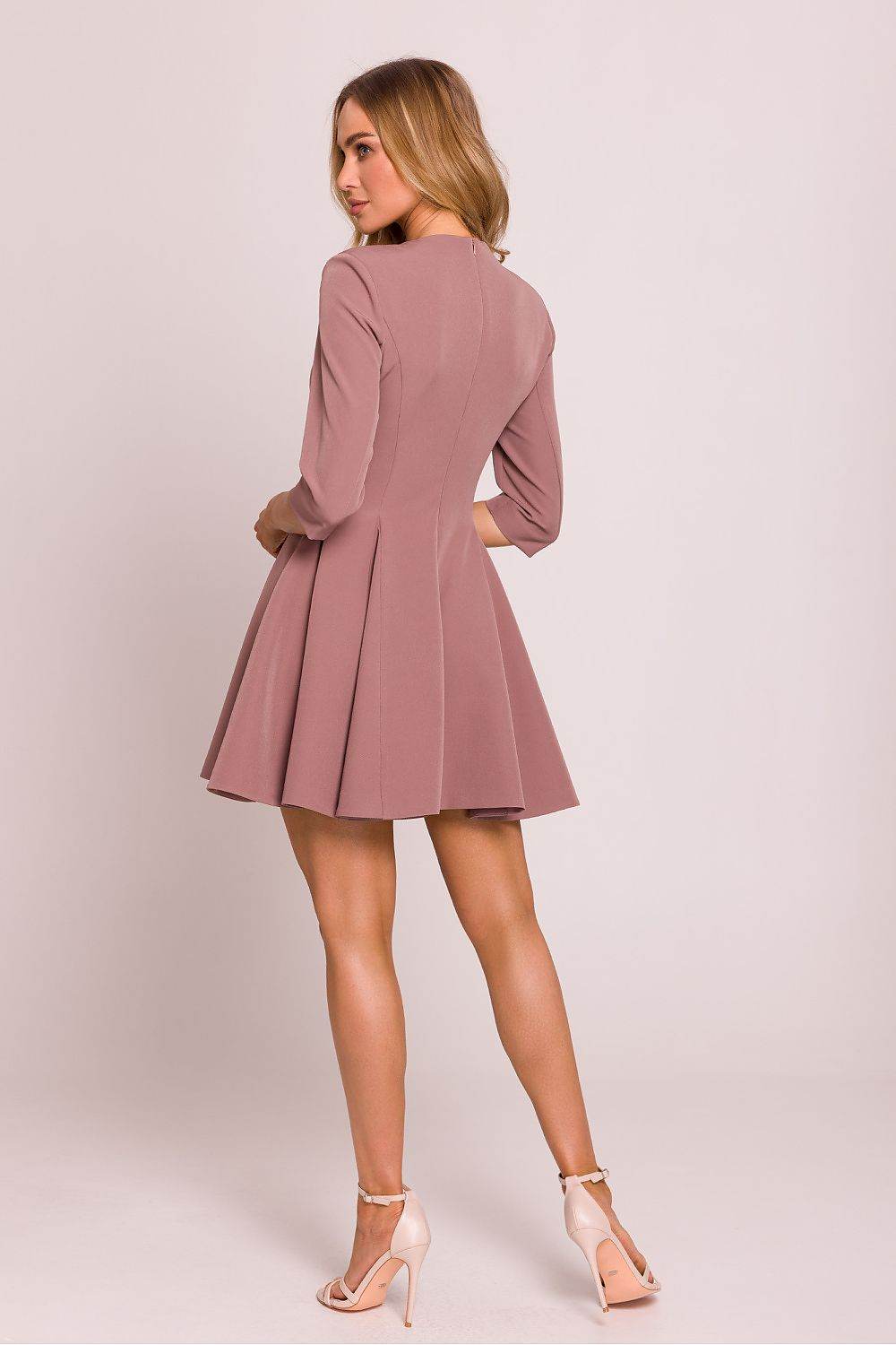 Charming Mini Dress with Elegant Flared Bottom - INDIEZ COUTURE