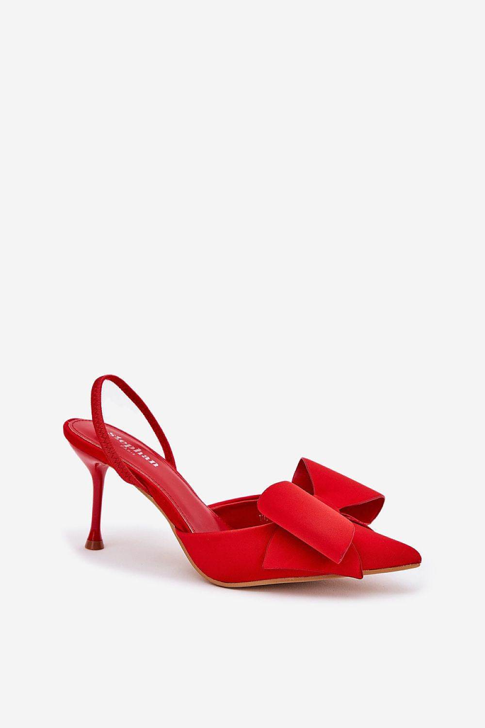 Elegant Open Heel High Heels with Charming Bow - INDIEZ COUTURE